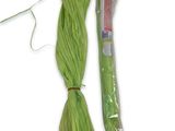 a green rope that is tied to a string