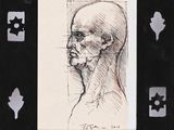 une image représentant un dessin de la tête d'un homme dans un cadre