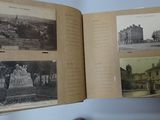 an open book with pictures of buildings and buildings on it