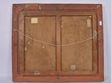 an old wooden window with a rope hanging from it ' s side
