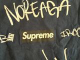 a black jacket with writing on it that says supreme