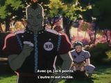 anime scene of a man in uniform standing next to another man in a park
