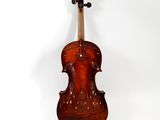 an old violin on a white background with a white background