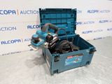 a blue tool box with a blue tool in it