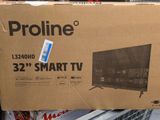 a box that has a picture of a smart tv in it