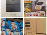 quatre photos d'objets différents contenus dans la boîte