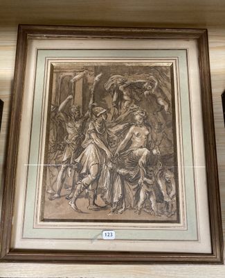 LE PARMESAN, d'après. Le mariage d'Alexandre et Roxane. Reproduction.  - Photo 1