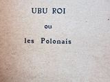 an old book with the words ubu roi ou les polonaiss written on it