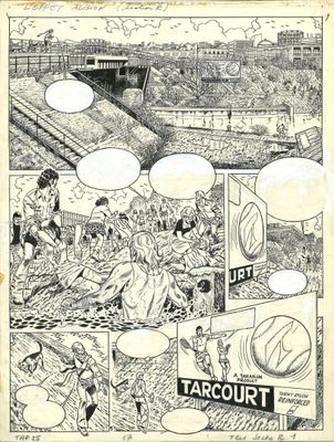 une image en noir et blanc tirée d'une bande dessinée