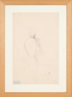 Léopold Survage (1879-1968) Étude de femme Crayon sur papier…
