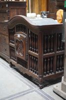 Panetière française ancienne - sculptée - H : 97 cm L : 110 … (photo 2)