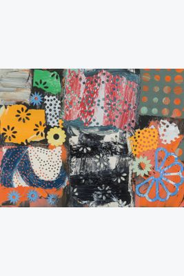 a picture of a painting of a bunch of different items