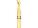 an image of a gold pen with a hand on top of it
