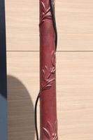 Paire de lampadaires de ville en fonte relaquée rouge à déco… (photo 4)