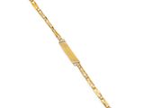 a gold bracelet on a white background