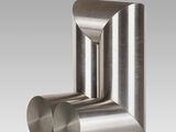 a close up of a metal object on a white background