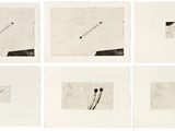 six black and white photographs of different shapes and sizes of objects