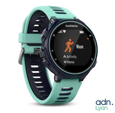 a close up of a smart watch on a white background