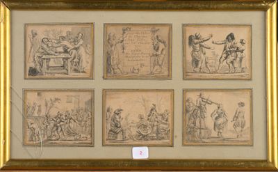 an image of a picture of a group of drawings on a wall