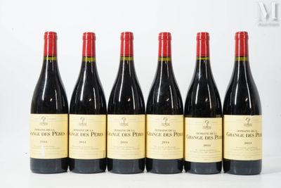 six bottles of red wine lined up in a row