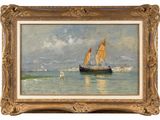 an image of a painting of a sailboat in the water