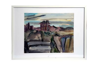 LOU ALBERT-LASARD (1885-1969) Vue de village