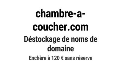 Nom de domaine chambre-a-coucher.