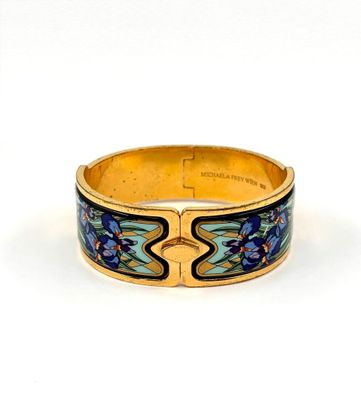 an image of a close up of a ring on a white surface