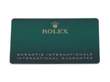 rolex green card with gold logo