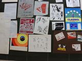 many different types of paper on the floor