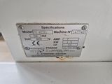 an image of a close up of a machine with a label on it
