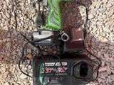 a green corded drill and a black corded corded corded corded corded corded corded corded corded corded corded