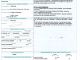 a close up of a document with a barcode on it