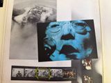 a picture of a book with pictures of people and animals on it
