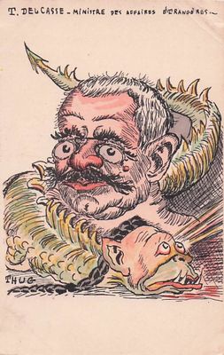 5 CARTES POSTALES ILLUSTRATEUR : THUG. Caricatures Satirique…