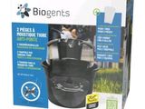 the box is open to show the contents of a dog water fountain