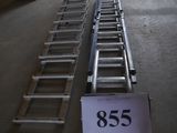 a lot of ladders that are sitting on the floor