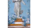 an image of a painting of a woman standing on top of a pedestal