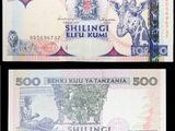 trois billets différents, de couleurs et de formes variées, sur fond noir