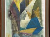 a picture of a painting that is on a shelf