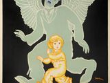 une affiche annonçant un film sur laquelle figure un ange tenant un bébé dans ses bras