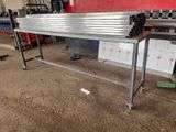 an image of a metal bench in a warehouse