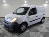 a picture of a white van parked on a checkered floor