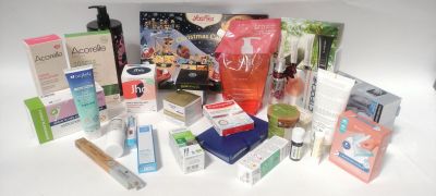 a picture of a variety of beauty products on a white surface