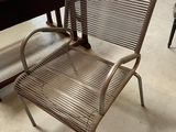a chair that is sitting in the middle of a room