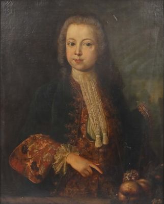 portrait of a lady with a basket of fruit