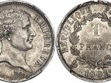 pièce de monnaie en argent portant l'image d'une tête d'homme