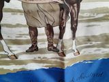 a book with a picture of a man riding a horse