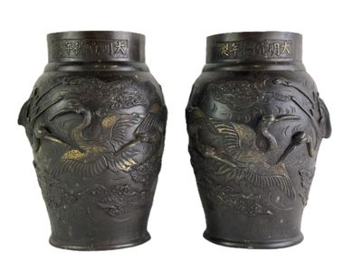deux vases placés côte à côte sur un fond blanc