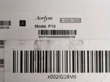 a label on the back of a cell phone